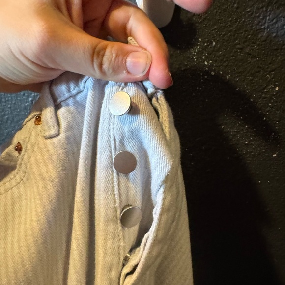 BDG White Light Gray Striped Slim Straight Jeans Size 27 - Picture 7 of 7